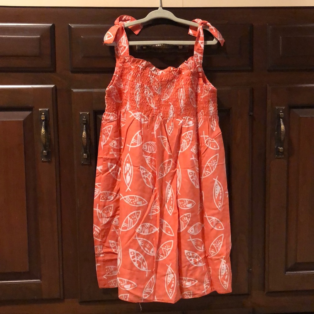 Tybee Island Girls ELLA Fish Boho Sundress 4T-7